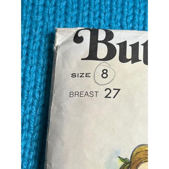 Butterick 6933 pattern Girls jumper blouse 1970s size 8 - Picture 2 of 9